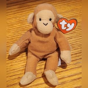 ORIGINAL TY TEENIE BEANIE BABIES  BONGO THE MONKEY 1993